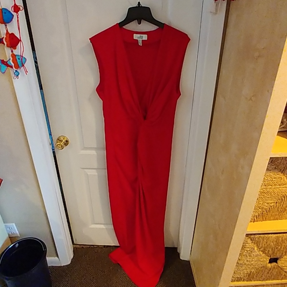 Badgley Mischka Orange Maxi 14